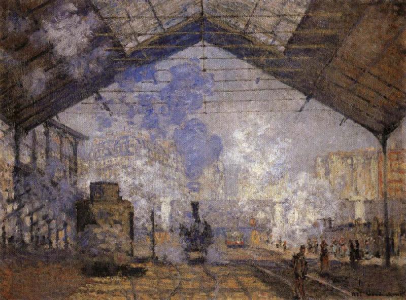 Claude Monet Saint-Lazare Station France oil painting art